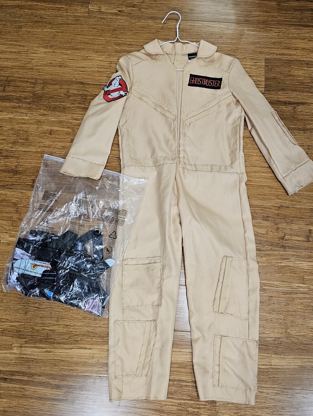 Disguise Kids Ghostbusters Jumpsuit Costume & Inflatable Proton Pack Set Size M